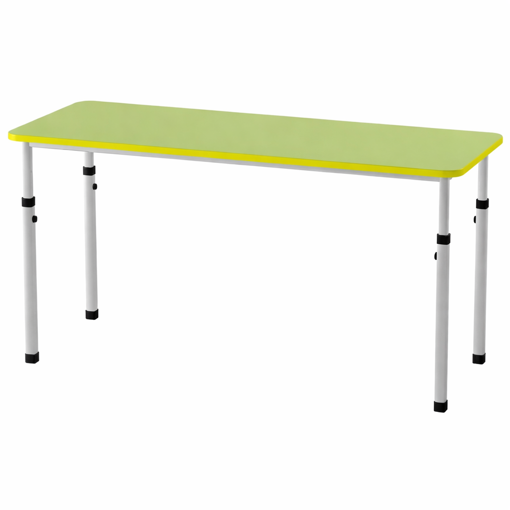 Стіл 2-місний прямокнутний з регулюванням по висоті 1100х450х400/460/520/580 мм (0-3 рост. групи) MEBLIX